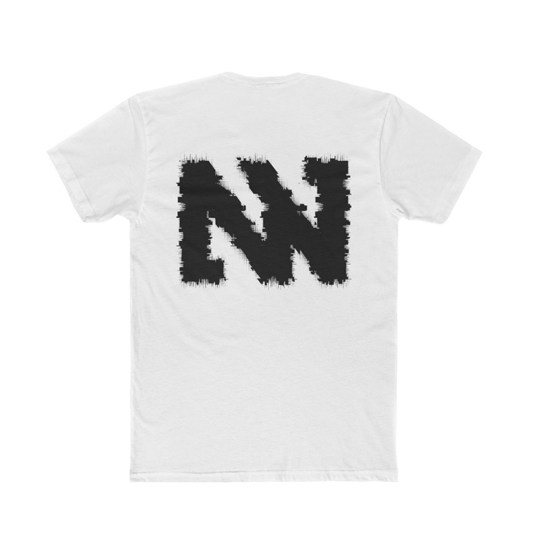 NOVEL Glitch Logo T-shirt White